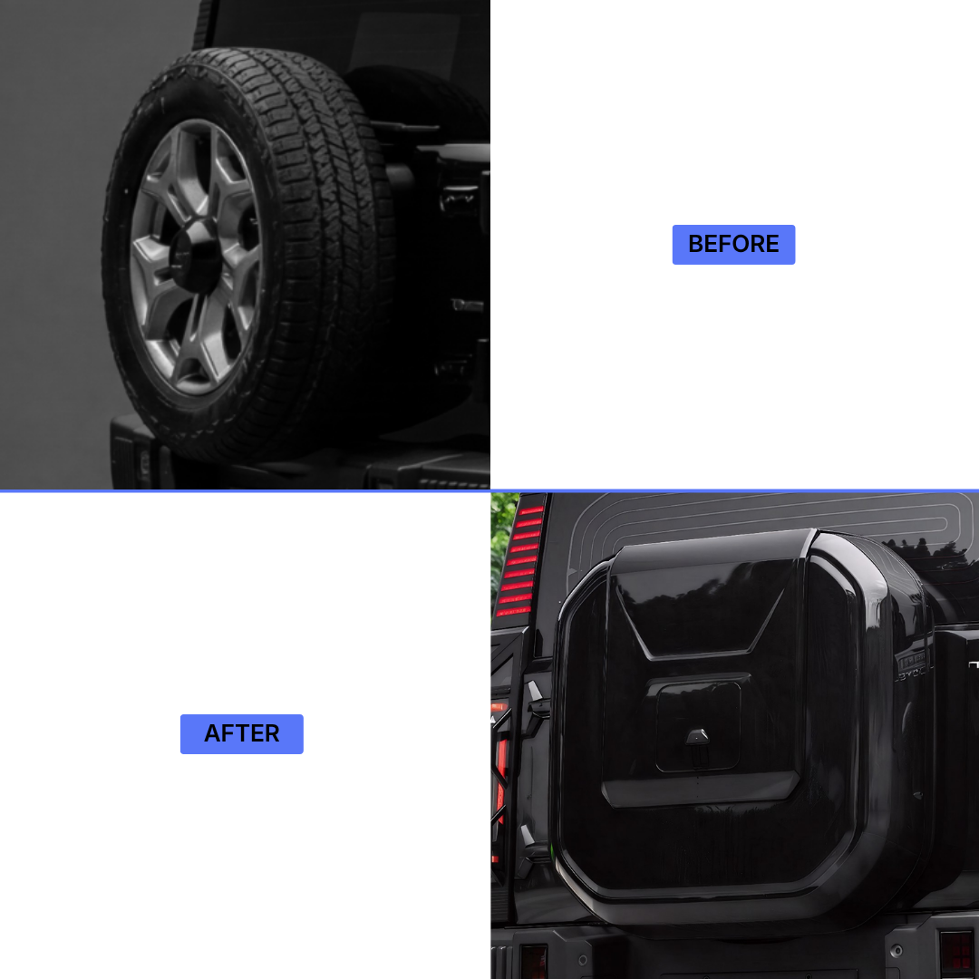 Jetour T2 Spare Wheel Cover Kit (Including Inner Cover & Base)